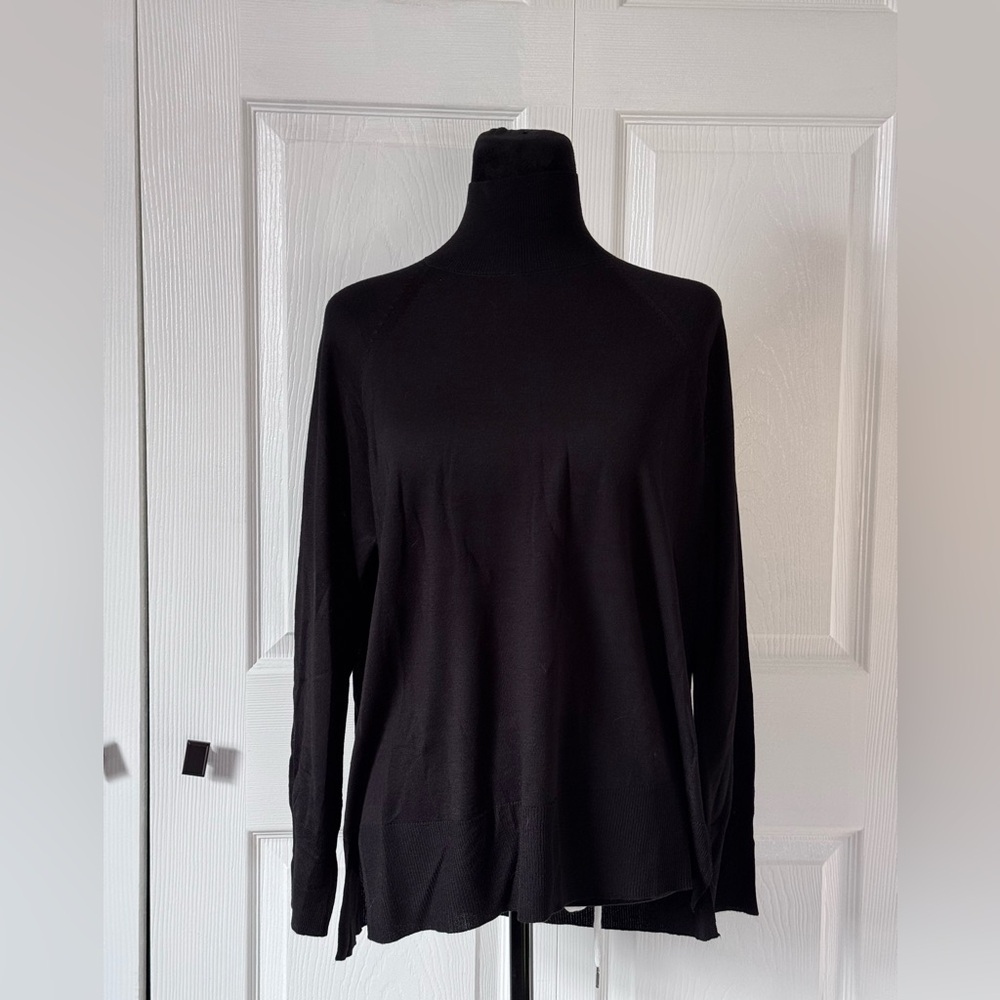 Zara Black Long Sleeve Lightweight Women's Turtleneck
